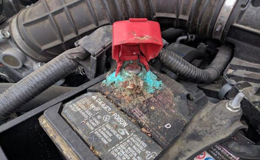 Expired or corroded battery